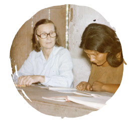 Early Crossworld missionaries in Congo and Brazil did Bible translation and church planting ministry.